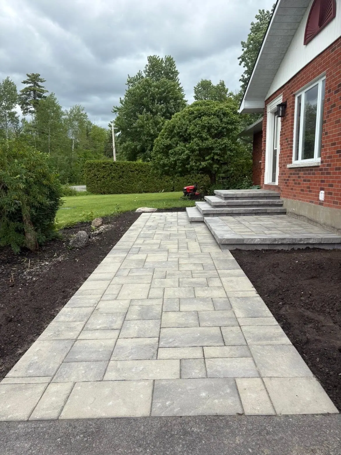 Modern Interlock Driveway in North York